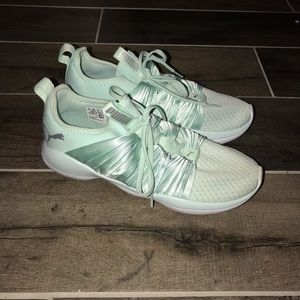 Tiffany blue puma sneakers
